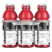 Vitaminwater Nutrient Enhanced Water Beverage, Acai-Blueberry-Pomegranate, 6 Each