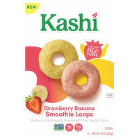 Kashi Cereal, Smoothie Loops, Strawberry Banana, 10 Ounce