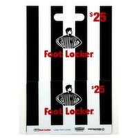 Foot Locker Gift Card, $25, 1 Each