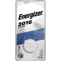 Energizer Battery, Lithium, 2016, 3V, 1 Each