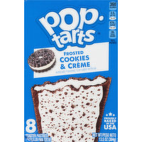 Pop-Tarts Toaster Pastries, Cookies & Creme, Frosted, 8 Each