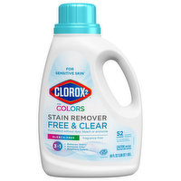 Clorox 2 Laundry Additive, Stain Remover, for Colors, Free & Clear, 3 in 1, 66 Fluid ounce