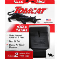 Tomcat Snap Traps, Mouse, 2 Each