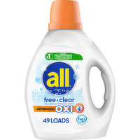 All Detergent, Advanced Oxi, Free Clear, 1 Each