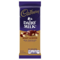 Cadbury Candy Bar, Milk Chocolate with Roasted Almonds, 3.5 Ounce