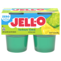 Jell-O Gelatin Snacks, Zero Sugar, Lemon-Lime, 12.5 Ounce