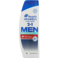 Head & Shoulders Shampoo + Conditioner, Pure Sport, 2 in 1, Men, 12.5 Fluid ounce