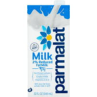 Parmalat Milk, Reduced Fat, 2%, 32 Fluid ounce