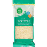 Food Club Shredded Cheese, Part-Skim, Mozzarella, Low-Moisture, 32 Ounce