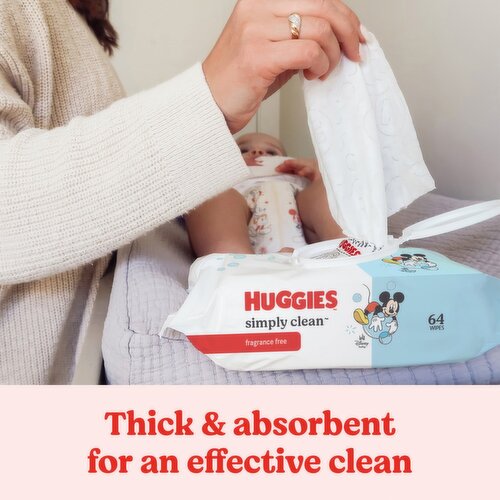 Huggies Simply Clean Fragrance Free Wipes, 3 pack, 192 count - King Kullen Huggies Simply Clean Fragrance Free Wipes, 3 pack, 192 count - King Kullen