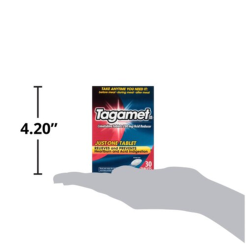 Tagamet HB 200 Cimetidine Tablets, 200 mg, 30 count