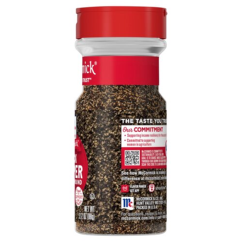 McCormick Coarse Ground Black Pepper, 3.12 oz