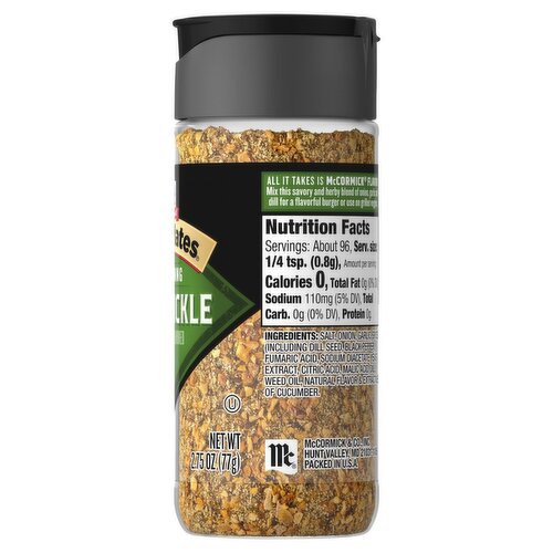 McCormick Grill Mates Dill Pickle Seasoning, 2.75 oz