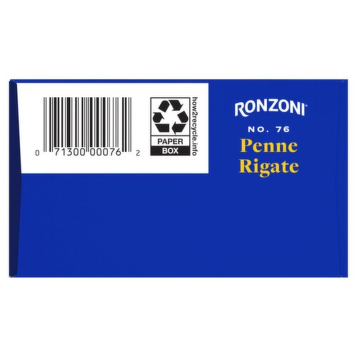 Ronzoni Penne Rigate No. 76 Pasta, 1 lb