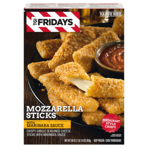 TGI Fridays Mozzarella Sticks, Restaurant Style, Crispy, Value Size