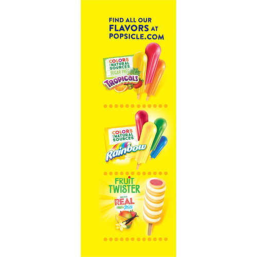 Popsicle Sugar Free Tropicals Ice Pops - 18pk