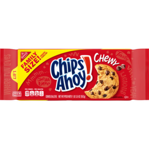 Chips Ahoy! Cookies, Chewy, Family Size!