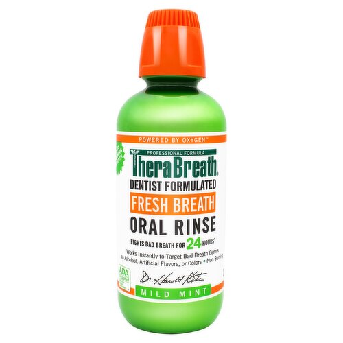 TheraBreath Fresh Breath Mild Mint Oral Rinse, 16 fl oz