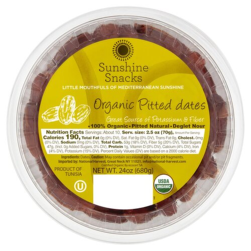 SUNSHINE ORG PITTED DATES