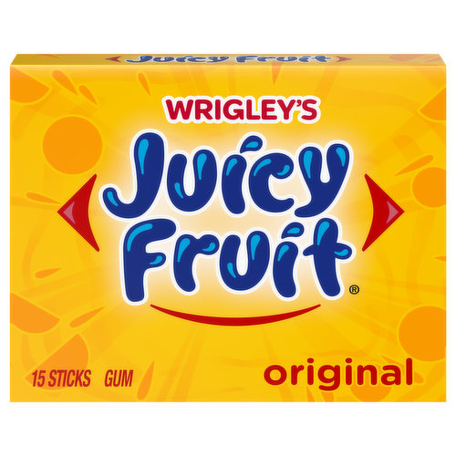 Juicy Fruit Gum, Original, Sticks