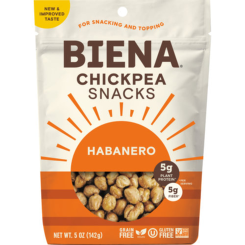 Biena Chickpea Snacks, Habanero