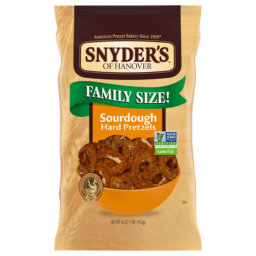 Snyder's of Hanover Hard Pretzels, Sourdough, Family Size!