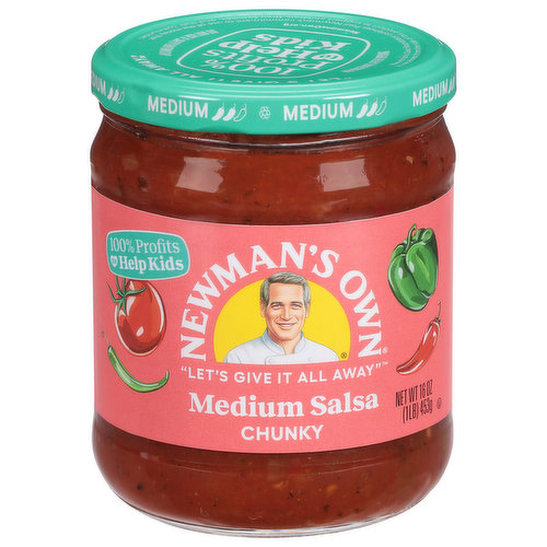 Newman's Own Salsa, Medium, Chunky
