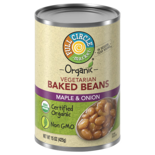Full Circle Market Baked Beans, Maple & Onion, Vegetarian