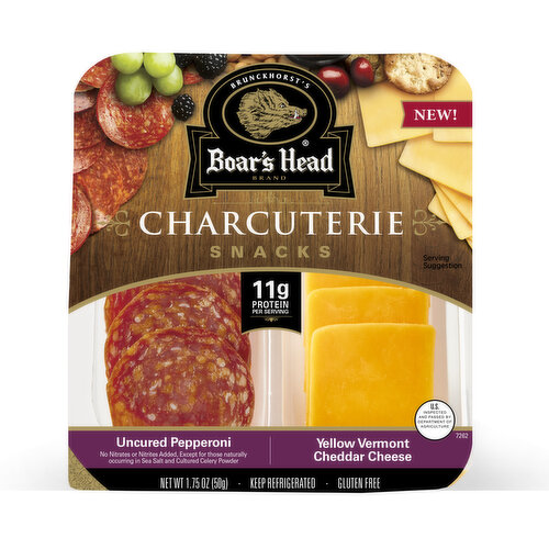 Boar's Head Uncured Pepperoni & Vermont Cheddar Cheese Charcuterie