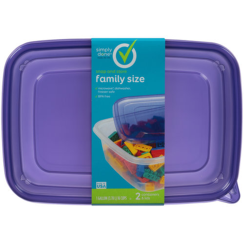 THIS CARTON IS MADE WITH 100% RECYCLED MATERIAL.
BPA FREE - MADE OF POLYPROPYLENE - BPA HAS NEVER BEEN USED TO MAKE POLYPROPYLENE.
LEFTOVER LASAGNA - BRING IT! TOYS TO TOILETRIES - NO PROBLEM! BE READY TO SNAP AND STORE ANYTHING YOU'VE GOT WITH HIGH QUALITY, AFFORDABLE CONTAINERS FROM SIMPLY DONE.
NON-TOXIC PLASTIC BISPHENOL A FREE
COPYRIGHT TOPCO
QUALITY GUARANTEE - IF YOU ARE NOT 100% SATISFIED, RETURN OUR PRODUCT FOR A FULL REFUND.
SFI-01045
SCAN HERE FOR MORE INFORMATION
2-558-2 ZPK97255814
FOR PATENT INFORMATION SEE WWW.INNOVATIVEPATENT.COM
PREA0719
CAUTION: WASH BEFORE USING (DISHWASHER-TOP SHELF). *USE FOR MICROWAVE REHEATING ONLY, NOT INTENDED FOR COOKING. DO NOT USE FOR BOILING. VENT WHILE MICROWAVING. CONTAINER MAY BE HOT. HANDLE WITH CARE. DO NOT USE IN CONVENTIONAL OVENS, UNDER BROWNING ELEMENTS OR ON STOVETOPS.