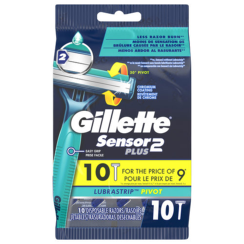 Gillette Razors, Disposable, Pivot, Lubrastrip