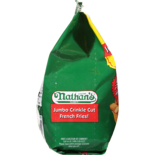 Nathan's Famous Jumbo French Fries Crinkle Cut - 28 oz bag