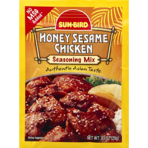 Sun Bird Seasoning Mix, Honey Sesame Chicken