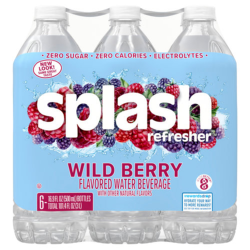 Splash Water Beverage, Wild Berry