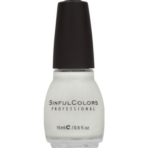 SinfulColors Nail Enamel, Snow Me White 101