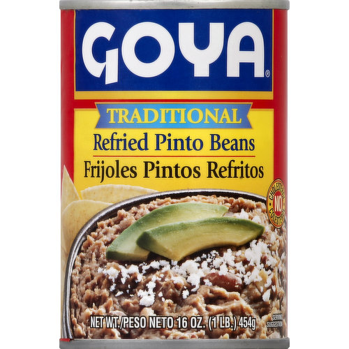 Goya Pinto Beans, Refried, Traditional