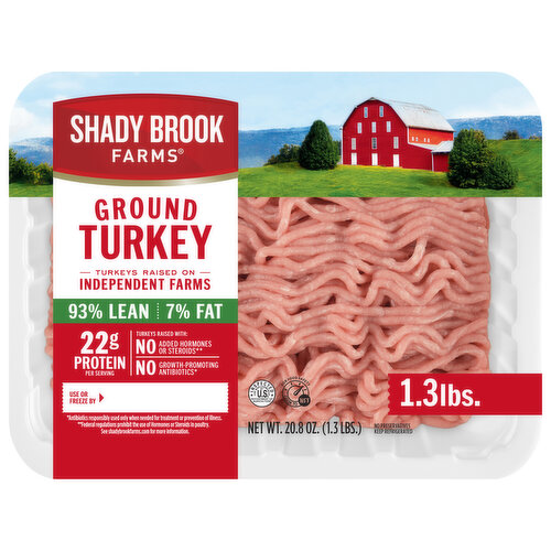 Shady Brook Farms Ground Turkey, 93%/7%