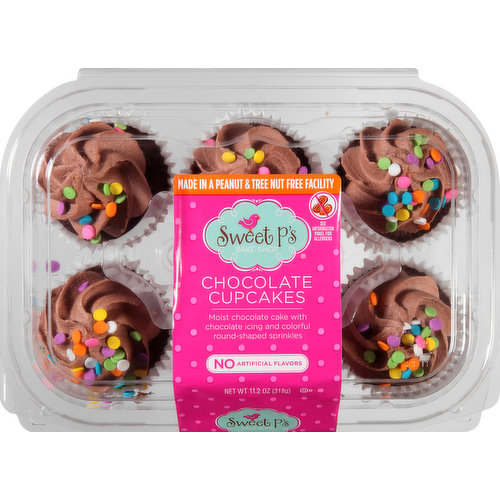 Sweet P's Bake Shop Cupcakes, Chocolate