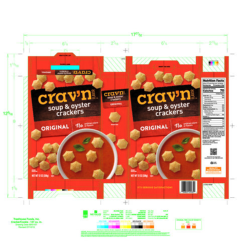 Crav'n Flavor Soup & Oyster Crackers, Original - King Kullen