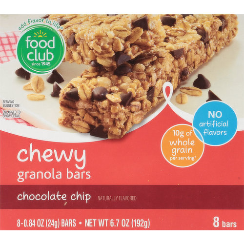 chewy chocolate chip granola bar