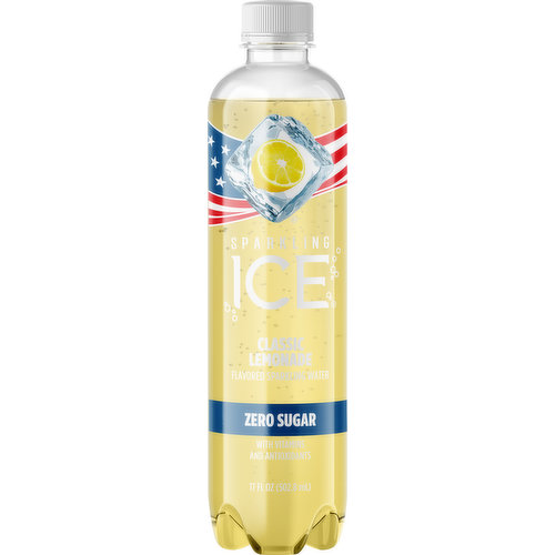 Ice Sparkling Water, Zero Sugar, Classic Lemonade