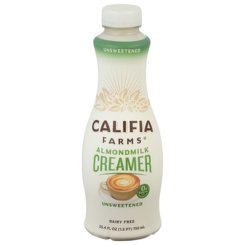 Califia Farms Creamer, Almondmilk, Unsweetened