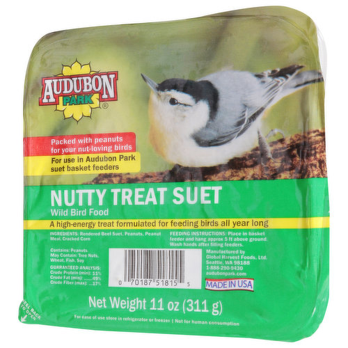 Signature Wild Bird Food, Nutty Treat Suet