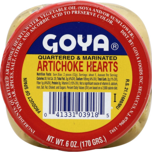 Goya Artichoke Hearts, Quartered & Marinated