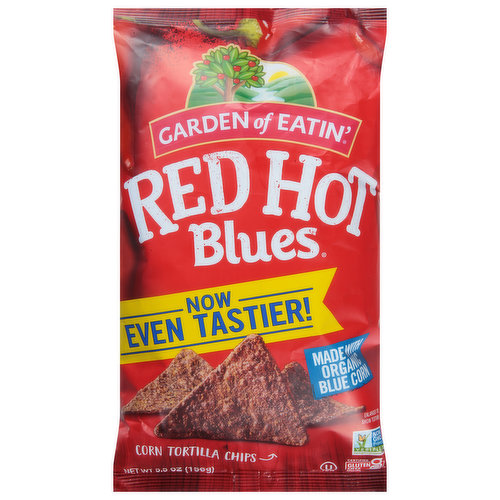 Garden of Eatin' Corn Tortilla Chips, Red Hot Blues