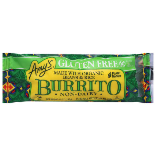 Amy's Burrito, Non-Dairy, Plant Based