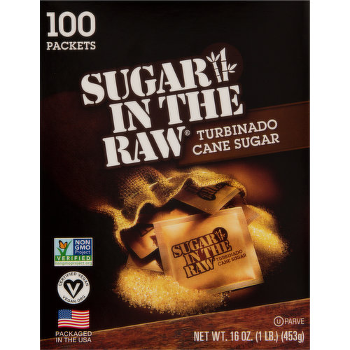 Sugar In The Raw. Rooted in Brooklyn, the In The Raw sweetener family business began long before the natural food movement. We started with Sugar In The Raw in 1970, sourced where the tropical sun meets rich, fertile soil and cool mountain waters. There are only a precious few places in the world where all the conditions are perfect for nature's own sweetener. Sugar In The Raw Premium Turbinado Sugar is made from natural, non-GMO sugar cane. Its natural molasses produces a distinctive taste and gives a golden color to the large jewel-like crystals (Because sugar cane is natural, crystals may cluster and color may vary). Use Sugar In The Raw turbinado sugar in place of ordinary refined sugar and savor the authentic rich flavor. Since introducing our original Sugar In The Raw in 1970, we have branched out into other sweetener sources found in nature giving us Agave In The Raw, organic nectar, Monk Fruit In The Raw, sweetener stevia In The Raw, sweetener, organic white sugar in the raw can sugar and organic stevia in the raw sweetener. No matter how you sweeten, the in the Raw brand has just the right sweet for every taste. Sweetness runs in the family.