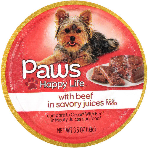 Paws Happy Life Beef In Savory Juices Dog Food