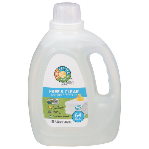 Full Circle Market Laundry Detergent, Free & Clear