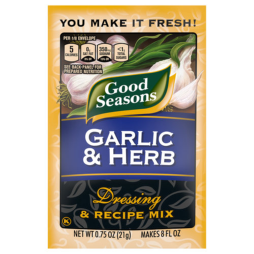 Good Seasons Dressing & Recipe Mix, Garlic & Herb